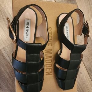 Steve Madden Black Women's Sandals